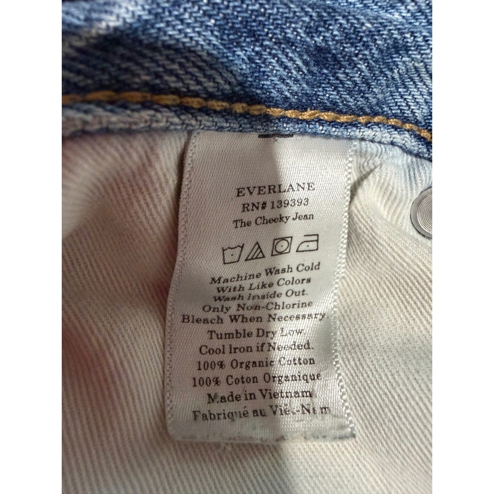 Everlane Contemporary Cheeky Jean Medium High Waisted Straight Leg Denim 26 - Picture 7 of 8